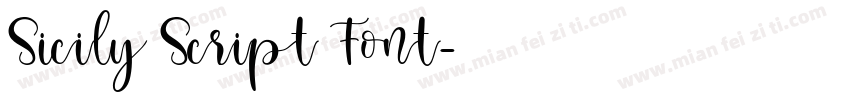 Sicily Script Font字体转换